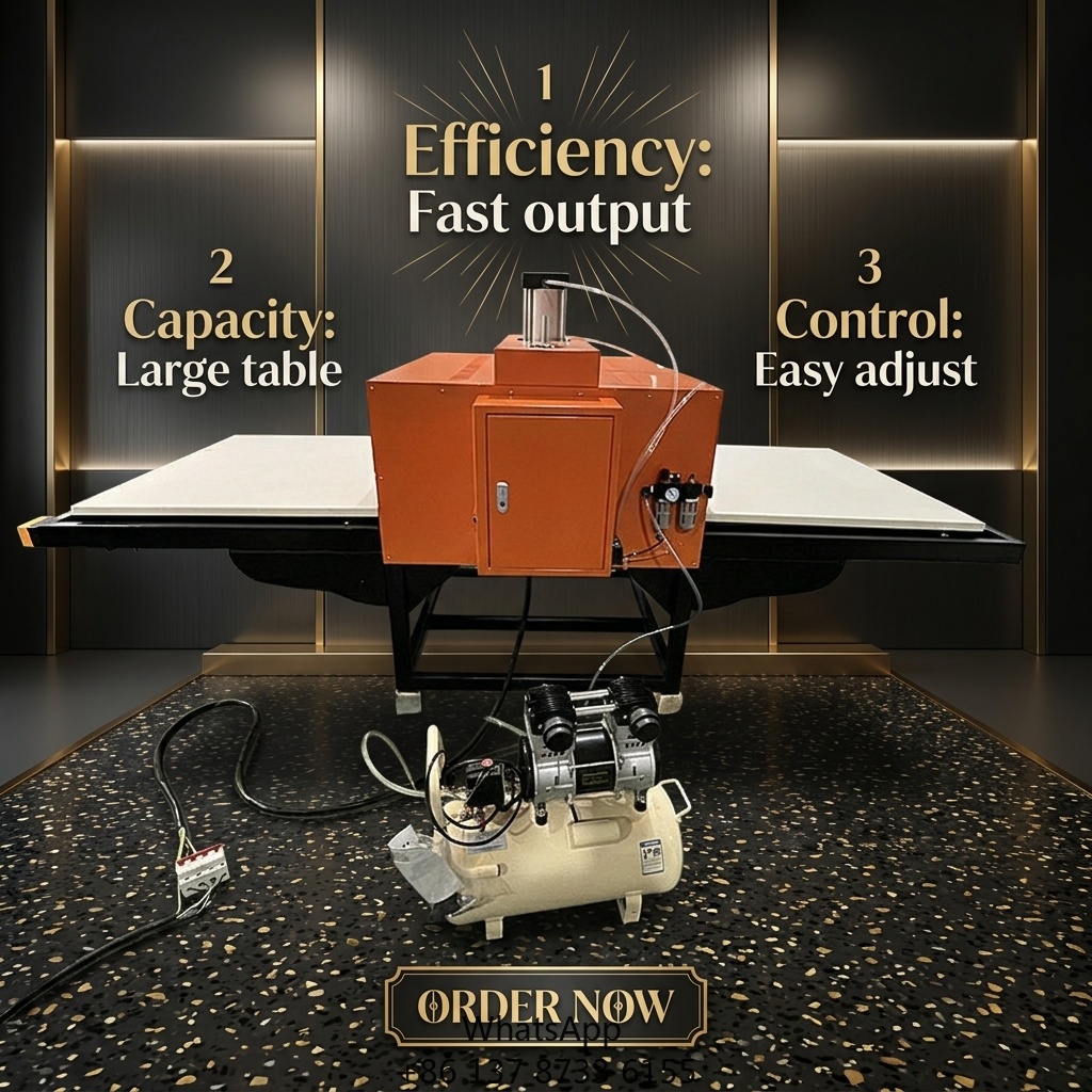 Commercial Printing Machine For Shirts - 자동 공압식 2구 열 프레스 기계