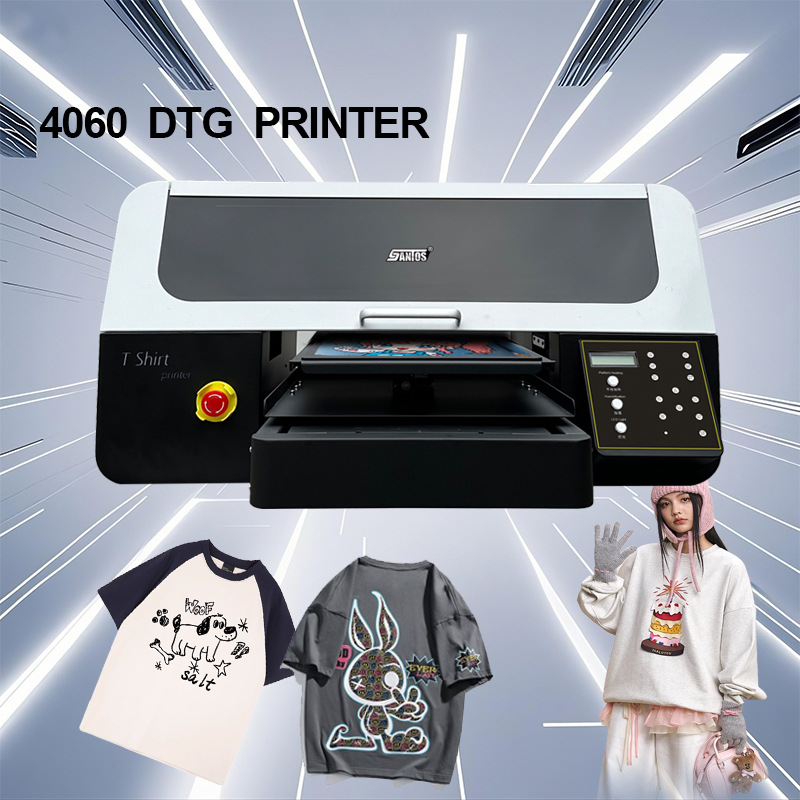 Commercial Printing Machine For Shirts - 티셔츠 디지털 프린터 4060 모델 XP600/I1600A1/I3200A1*2