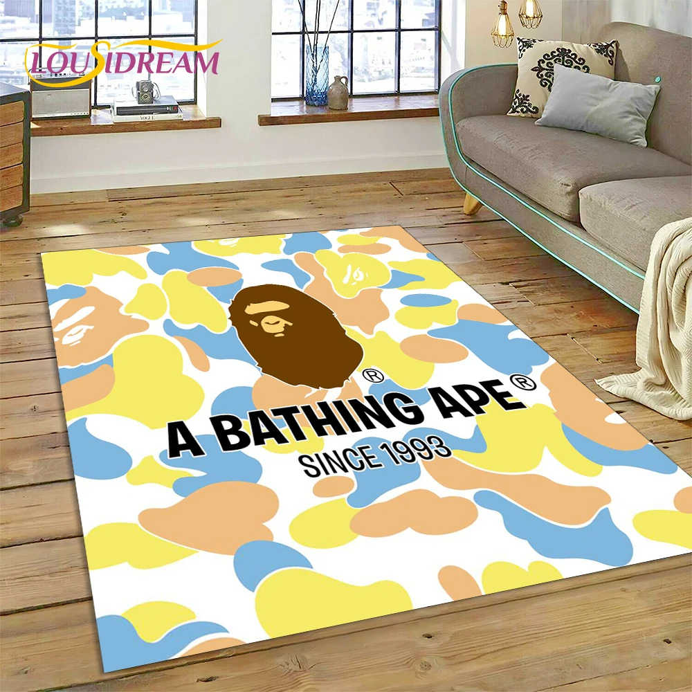 3D 인쇄 B-BAPE 패션 카펫 러그 침실 거실 홈  - Commercial Printing Format 리뷰 및 가격