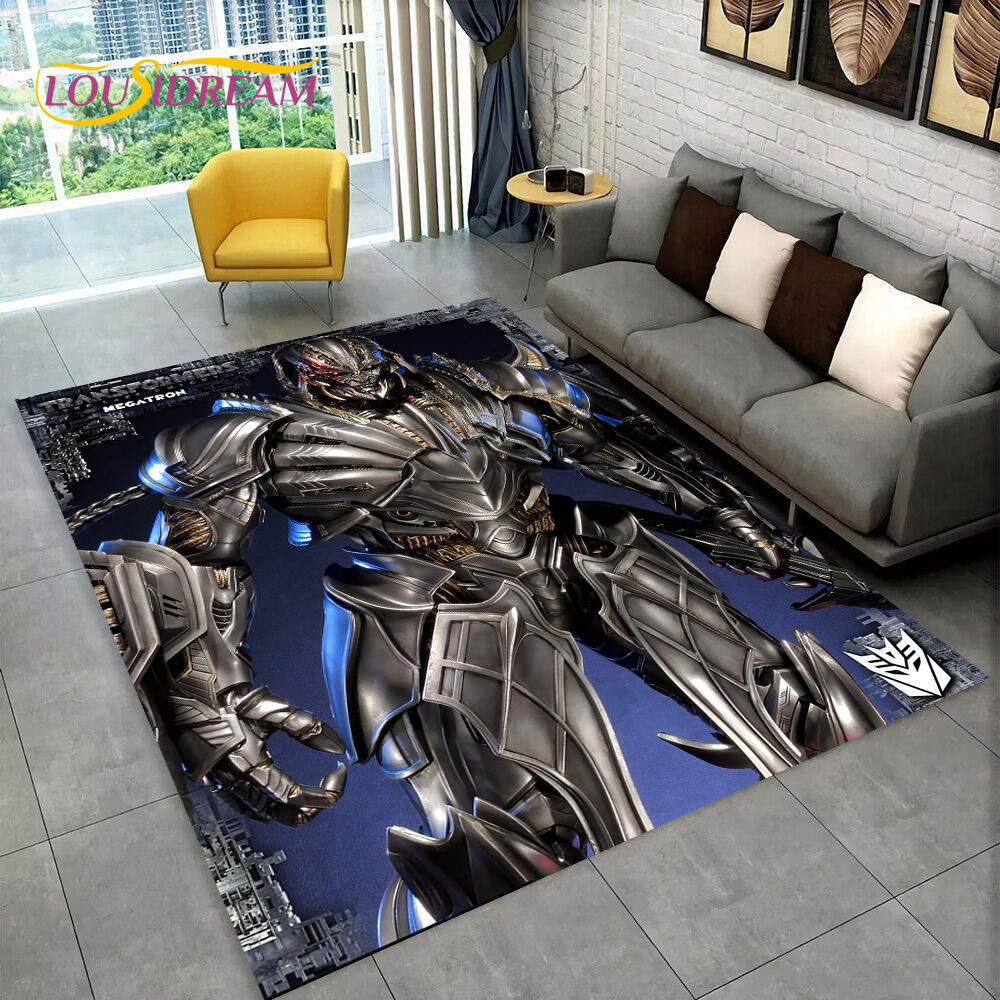 3D 트랜스포머 만화 오토봇 카펫 러그, 집 거실 침실 - Commercial Printing For Sale 리뷰 및 가격