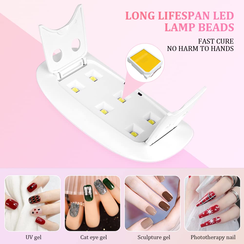 휴대용 6 LED UV 네일 램프 6W 미니 네일 건조 - Uv Led Lamp Printer 리뷰 및 가격