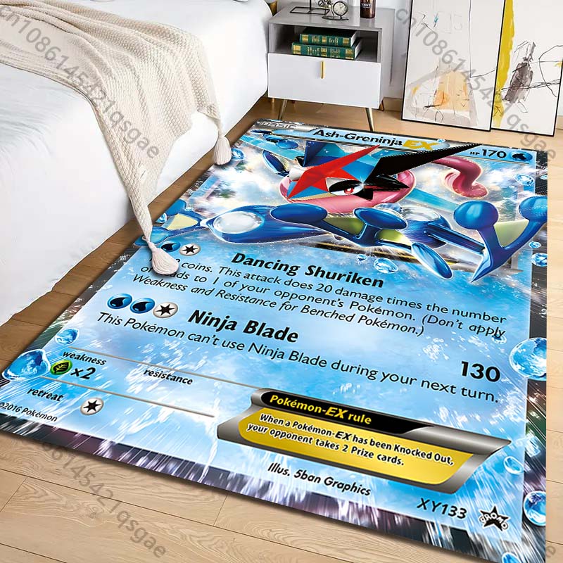 1PC 포켓몬 그레닌자 카드 프린트 카펫 거실 침실 어 - Commercial Printing Format 리뷰 및 가격