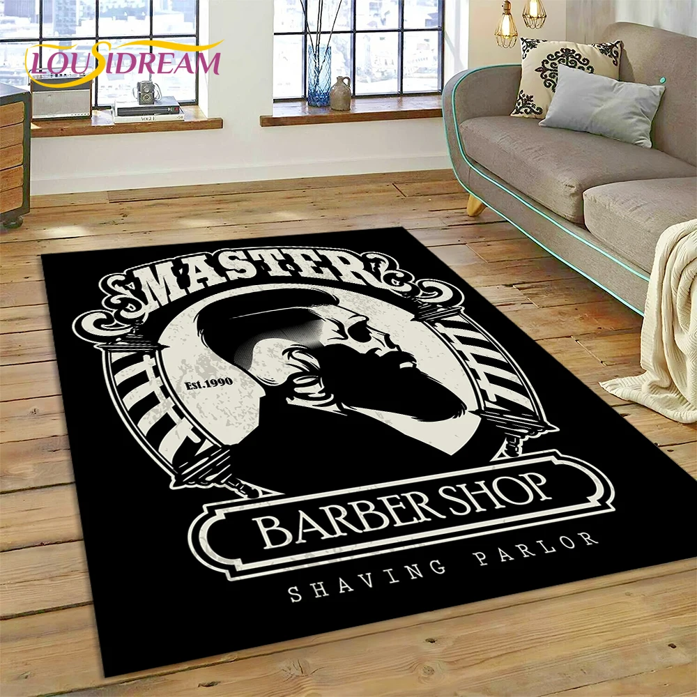 패션 이발소 로고 해골 빈티지 러그 카펫 거실 침실 장 - Commercial Printing For Sale 리뷰 및 가격