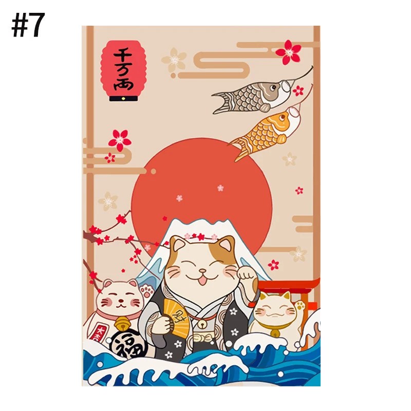 VIKAMA 일본식 접이식 부채 무늬 우키요에 노렌 커 - Commercial Printing Rates 리뷰 및 가격