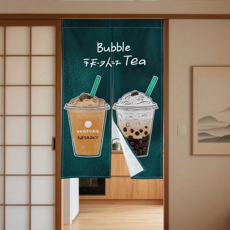 VIKAMA 진주 밀크티 반길이 커튼, 음료 프린트 룸 - Commercial Printing Rates 리뷰 및 가격