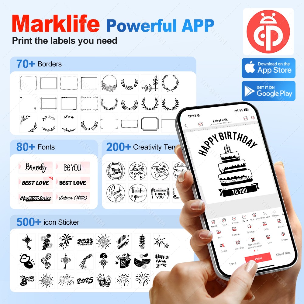 P50 Marklife 20-50mm 열전사 라벨 프린 - Commercial Printing Machine Price 리뷰 및 가격